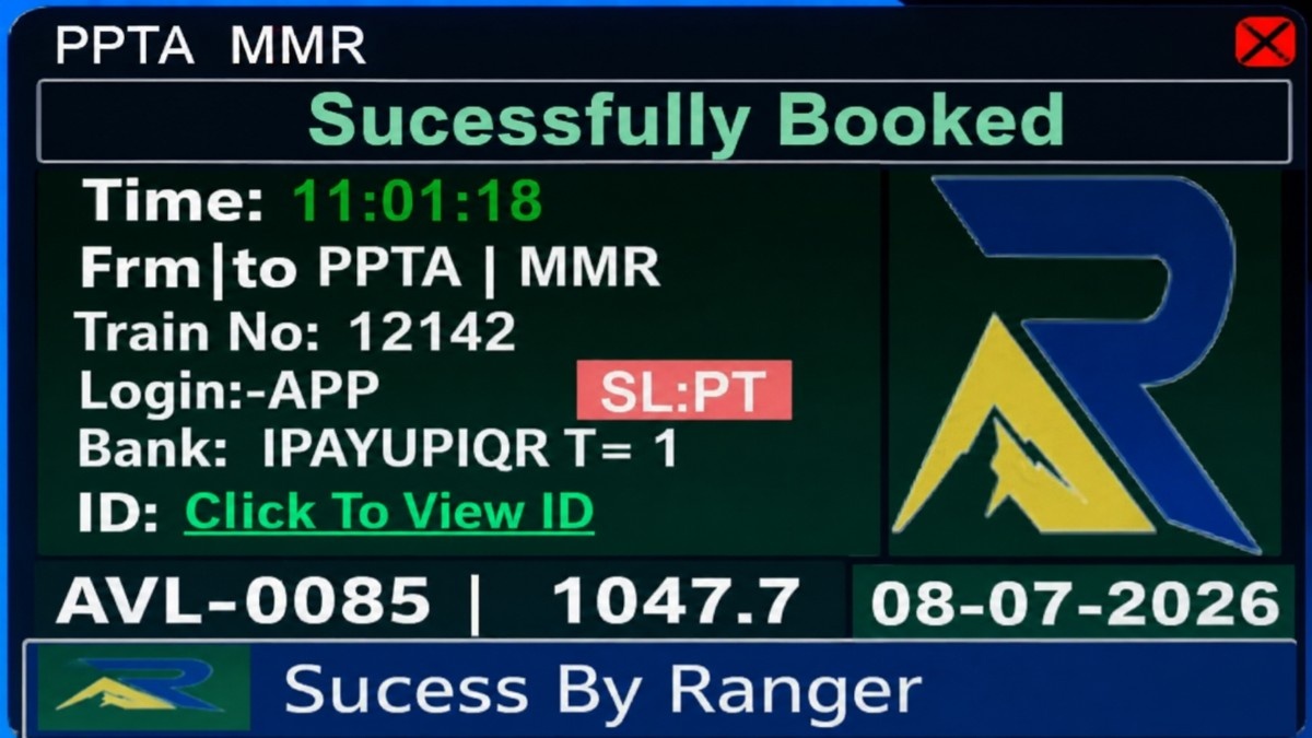 Ranger Tatkal Software - Advanced Triple-Login Booking Assistant — software available at Tatkal Host